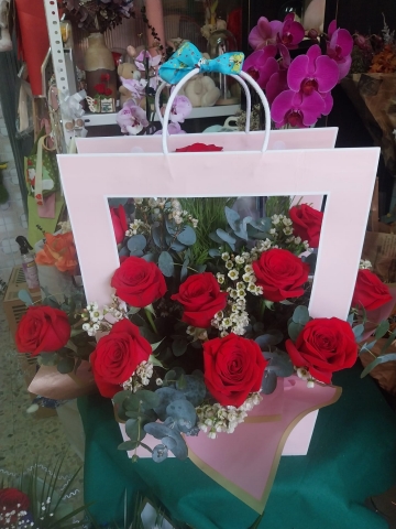 Caja con Rosas